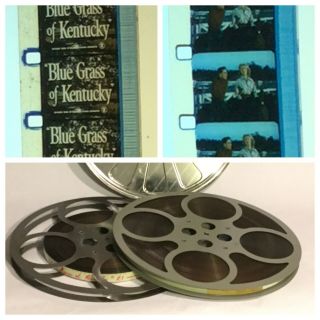 1950 Blue Grass Of Kentucky 16mm Movie Film 2 Reel Bill Williams Jane Nigh Vtg