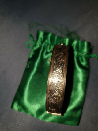 A Fine Vintage 9ct Gold Metal Core Bracelet 14.  3 Gms