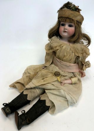 Antique 1884 Armand Marseille 370 Bisque Porcelain Baby Girl Doll & Provenance