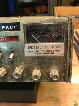 Vintage Pace Sidetalk CB - 1023B SSB/AM Transceiver Base Station Radio 23 Channel 2