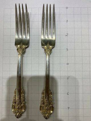 Wallace Grand Baroque Dinner Forks.  Set Of 12 (no Mono)