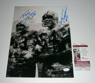 Packers Jerry Kramer & Fuzzy Thurston Signed 11x14 Photo Jsa Auto Autograph