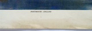 Vintage H CLOUT Portsmouth England Artist Proof Print Nautical Lithograph Z138 3