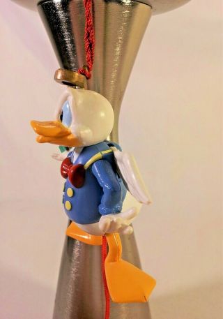 Vintage Disney Donald Duck Angel Christmas Ornament Pull - String Marionette 1995 2