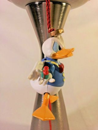Vintage Disney Donald Duck Angel Christmas Ornament Pull - String Marionette 1995 3