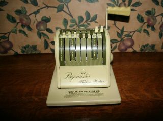 Vintage Paymaster Ribbon Writer Series 8000 Usa Made