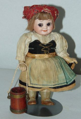 RARE ANTIQUE BISQUE Doll GOOGLY Armand Marseille 323 All 2