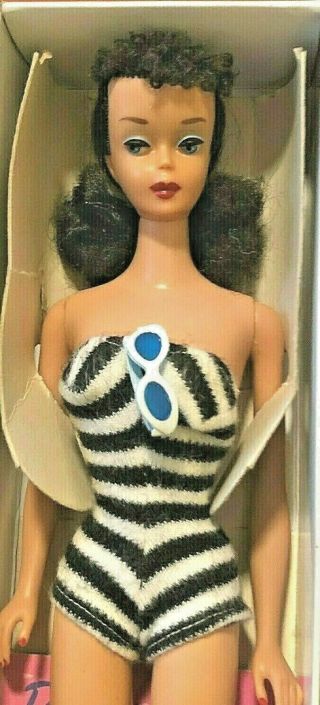Vintage Barbie 4 Brunette Ponytail NM And Gorgeous 2