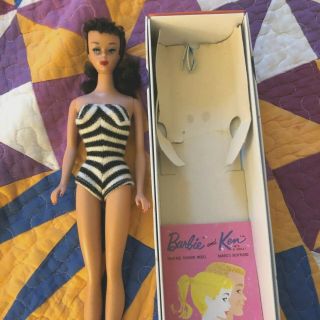 Vintage Barbie 4 Brunette Ponytail NM And Gorgeous 3
