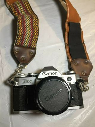 Vintage Canon Ae - 1 Camera 50mm Lens 1:1.  8 Made In Japan