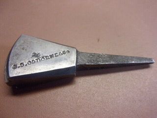 Vintage Small C.  S.  Osborne Tool Unknown Use Grooved Head 2 1/8 " Long What Is It?