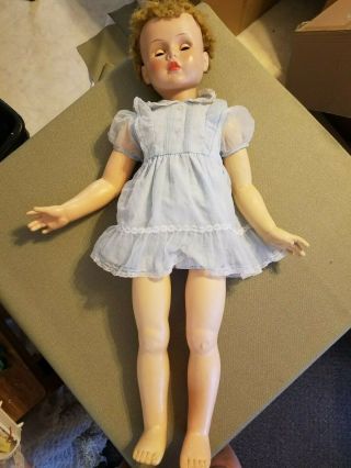 Vintage Doll Ideal Playpal Horsman Princess Peggy Walker Blonde Beauty 35” 1959