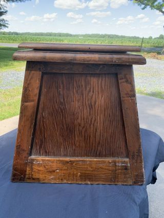 Antique Primitive Chamber Pot Wood Chair Commode Toilet Box Seat Porta - Potty