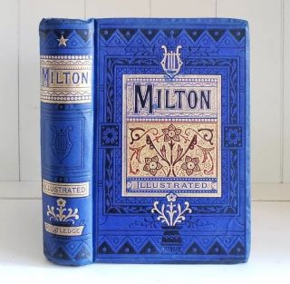 1880 The Poetical Of John Milton Antique Victorian Illus.  Paradise Lost