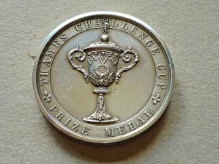 Antique Victorian Henley Regatta Rowing Club Silver Medal 1869 The Oscillators