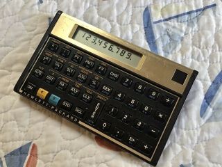 Vintage Hp 12c Financial Calculator Made In Usa,  Batteries