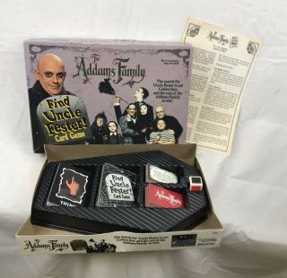 The Addams Family Find Uncle Fester Card Game Vintage 1991 Pressman Halloween