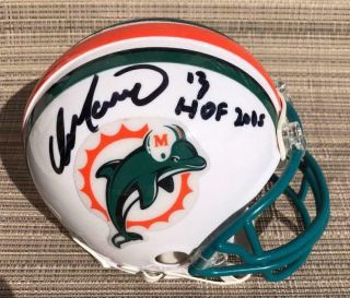Dan Marino Signed Hof 2005 Dolphin Mini Helmet Jsa Gg34474