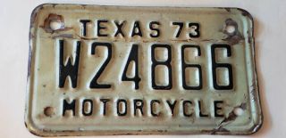 Texas Classic Motorcycle License Plate