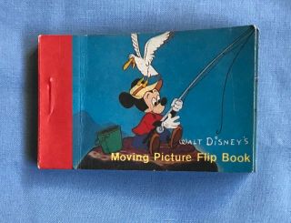 Vintage Disney Moving Picture Collectible Flip Book 1986 Mickey Donald Duck
