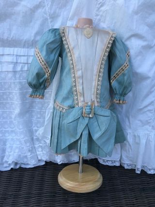A Great Vintage Silk Dress For A French Or German Antique Doll