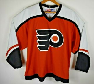 Vintage Ccm Philadelphia Flyers Nhl Hockey Jersey Mens Size L