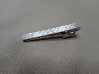 Vintage Sterling Silver Tie Clip N1199