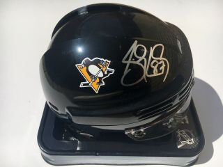 Sidney Crosby Autographed Signed Mini Helmet With Pittsburgh Penguins