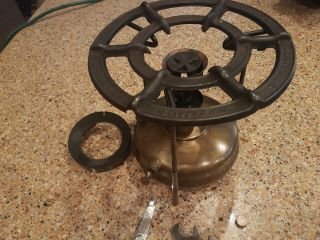 Vintage Optimus No.  45 Brass Army Camping Stove Made In Sweden
