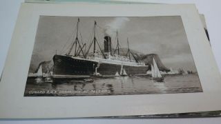 Cunard Rms Carpathia At Palermo Ships Vintage Post Card L@@k