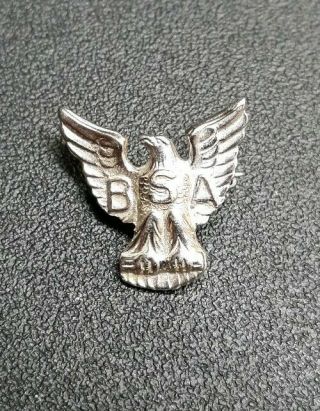 Vintage Sterling Silver Boy Scout Bsa Eagle Scout Award Pin