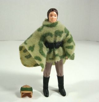 1984 Vintage Kenner Star Wars Rotj Princess Leia In Combat Poncho - No Gun