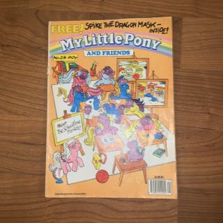 Vintage My Little Pony and Friends G1 UK Comic Book 1991 Glo Worms No.  25 Spike 2