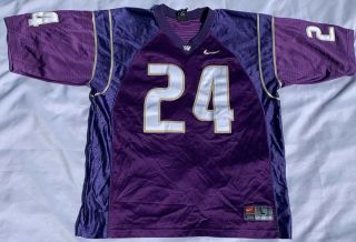 Nike Team Mens University Of Washington Huskies Football Jersey L 24 Stitched
