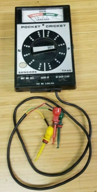 Sencore Tf40 Pocket Cricket Transistor Fet Tester I - 351