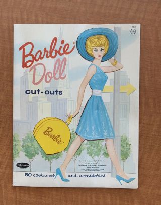 Vintage Barbie Doll Cut - Outs Paper Doll Copyright 1962