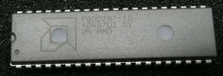 Vintage Intel 80287 Math Coprocessor C80287 - 10 40 - Pin,  Plastic Encapsulation