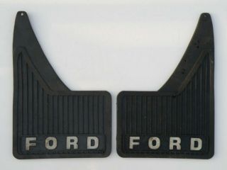 1970s Vintage Ford Falcon Lh,  Rh Set Of Rear Mud - Flaps Mudflaps,  Very Good Cond
