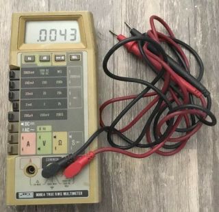 Fluke 8060a True Rms Multimeter With Leads No Case
