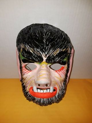 Vintage Ben Cooper Wolfman Halloween Mask