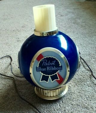 Vintage 1960s Pabst Blue Ribbon Beer Electric Wall Sconce Bar Light