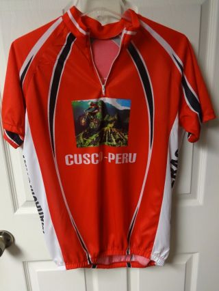 Vintage Cusco - Peru Team Bike Cycling Jersey Adult Men Medium