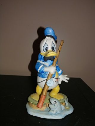 Vintage Donald Duck Walt Disney Productions Collectible Porcelain Figurine