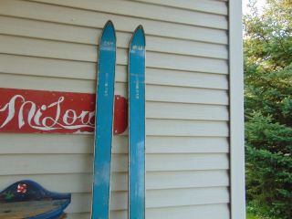 vintage/antique skis 65 long chalet decor 4931 2