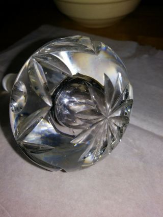 Crystal Faceted Vintage Wine Stopper 2 - 1/4 " Tall