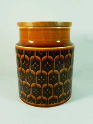 Vintage Retro Hornsea Heirloom England Canister Jar Container Barrel Pottery