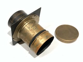 Antique Darlot Paris Brass Petzval Camera Lens - About 7”
