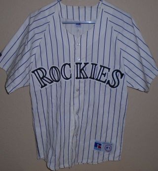 Vintage Colorado Rockies Baseball Jersey Size Small Russel Size Small