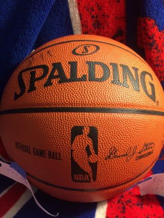 Spurs 2014 Finals Spalding Official Game Ball Signed Kawhi Leonard Tim Duncan
