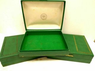 Qty 3 Vintage Green Titleist Acushnet Golf Ball Trinket Box Jewelry Case Storage